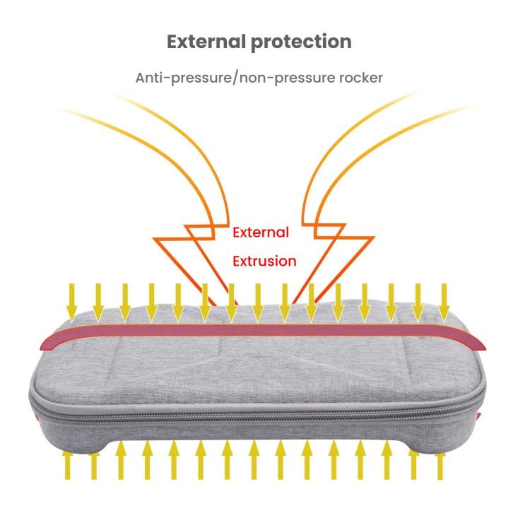 Sacoche de rangement pour console Nintendo Switch 2 en tissu EVA, motif X gris, motif X noir