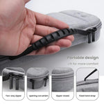 Sacoche de rangement pour console Nintendo Switch 2 en tissu EVA, motif X gris, motif X noir