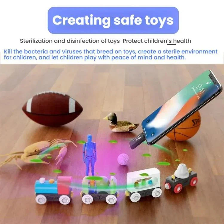 Mini LED Germicidal Light Cell Phone Adapter UVC Sterilization Lamp, Type-C, 8 Pin