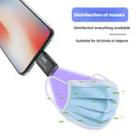 Mini LED Germicidal Light Cell Phone Adapter UVC Sterilization Lamp, Type-C, 8 Pin
