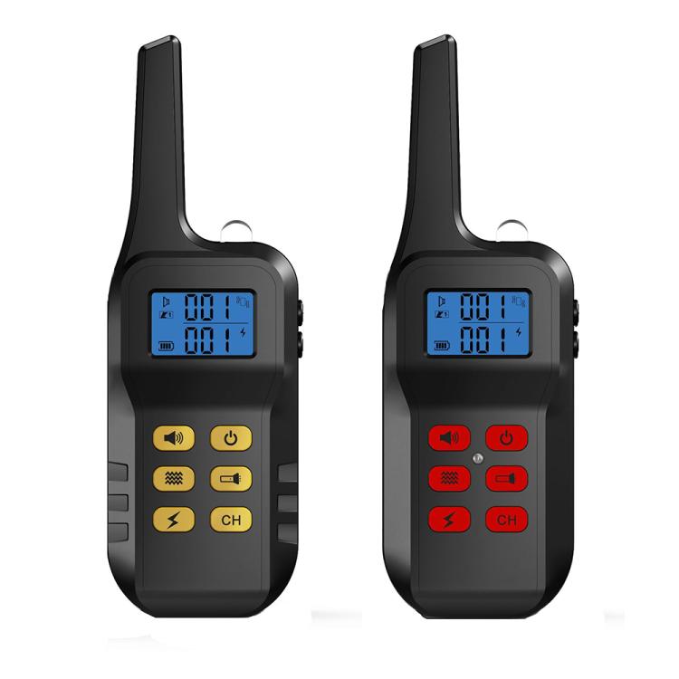 T720 1000m Pet Intelligent Electric Shock Remote Control Dog Training Device, Yellow Remote, Red Remote