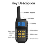 T720 1000m Pet Intelligent Electric Shock Remote Control Dog Training Device, Yellow Remote, Red Remote