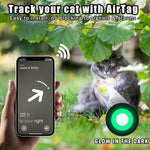 For AirTag 2nd Gen / AirTag 1st Gen Tracker Silicone Cover Small Daisy Pet Collar Dog Collar With Bell And Front Back Film