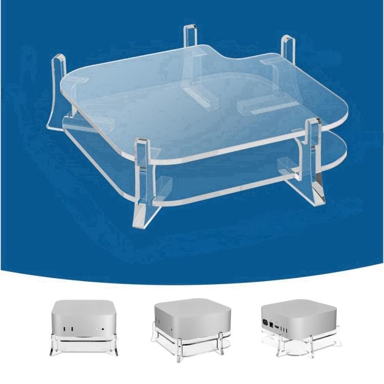 For MAC Mini M4 Desktop Acrylic Storage Bracket, For MAC Mini M4