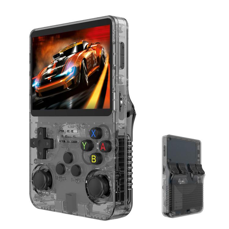 Console de jeu portable rétro R36S, système Linux, écran 3,5 pouces, version avec une seule carte TF (64 Go ou 128 Go).