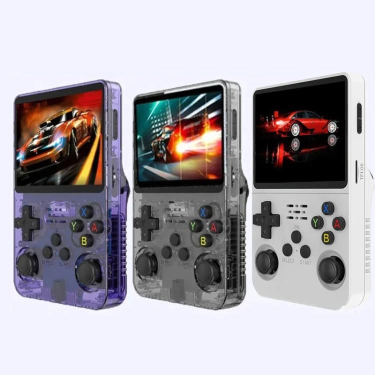 Console de jeu portable rétro R36S, système Linux, écran 3,5 pouces, version avec une seule carte TF (64 Go ou 128 Go).