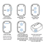 Cheerdots 2 Smart Magnetic Split Air Mouse Wireless Charging Bluetooth Dual Mode Mouse, Black Basic, Dark Grey Basic, Black Recording, Dark Grey Recording