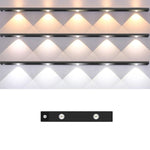 Rechargeable Motion Sensor Light Bar Cabinet Wardrobe Lamp With Remote Control, 20cm, 30cm, 40cm, 60cm, 80cm