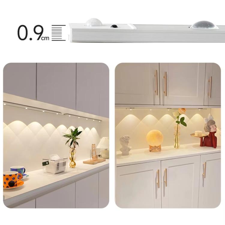 Rechargeable Motion Sensor Light Bar Cabinet Wardrobe Lamp With Remote Control, 20cm, 30cm, 40cm, 60cm, 80cm