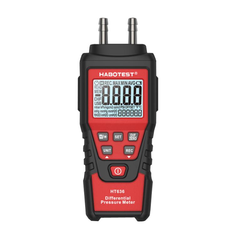 مقياس ضغط تفاضلي عالي الدقة رقمي HABOTEST HT636، HT636