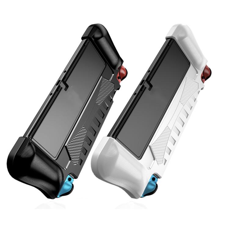 Coque de protection intégrée en TPU pour console OLED Switch avec 2 emplacements pour cartes de jeu