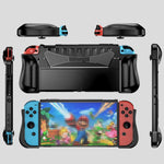 Coque de protection intégrée en TPU pour console OLED Switch avec 2 emplacements pour cartes de jeu