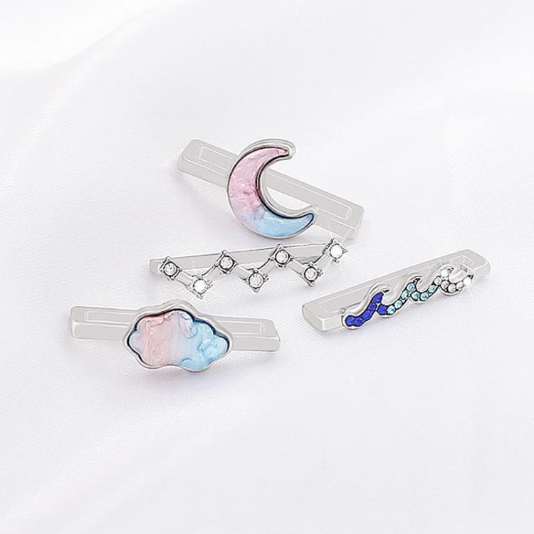 4pcs / Set 22mm Width Smart Watch Band Decorative Ring Metal Accessories, 1, 2, 3, 4