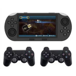 Console de jeu portable SF3000 avec écran IPS de 4,5 pouces, 64 Go de mémoire interne et 20 000 jeux intégrés, SF3000 avec 2 poignées