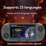 Console de jeu portable SF3000 avec écran IPS de 4,5 pouces, 64 Go de mémoire interne et 20 000 jeux intégrés, SF3000 avec 2 poignées