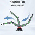 Extended Car Mechanical Arm Telescopic Cell Phone Holder Car Windshield Dashboard Large Suction Cup Navigation Mount