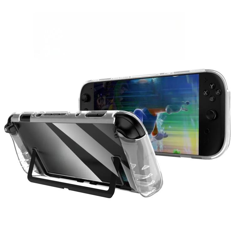 Coque monobloc transparente en TPU pour Nintendo Switch 2, antidérapante et protectrice intégrale.