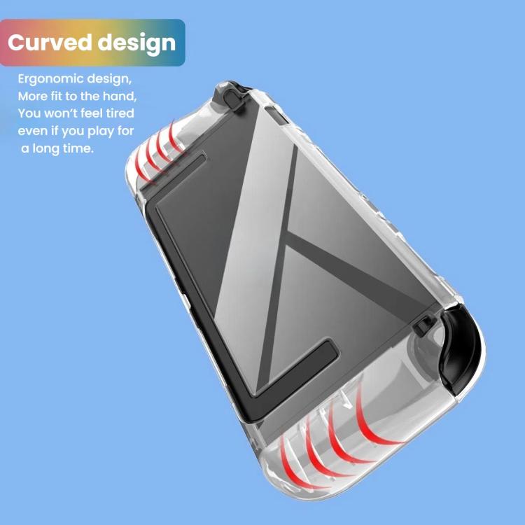 For Nintendo Switch 2 TPU Transparent One-piece Case Anti-Slip Full-Body Protective Cover, TPU One-piece Case