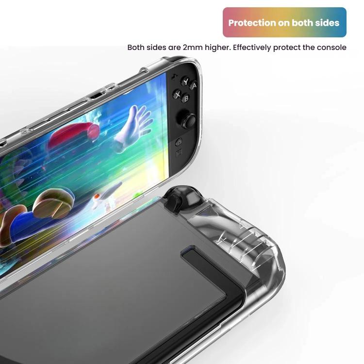 For Nintendo Switch 2 TPU Transparent One-piece Case Anti-Slip Full-Body Protective Cover, TPU One-piece Case