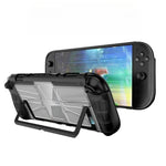 Coque monobloc antichoc en TPU et PC pour console Nintendo Switch 2, disponible en noir et blanc.