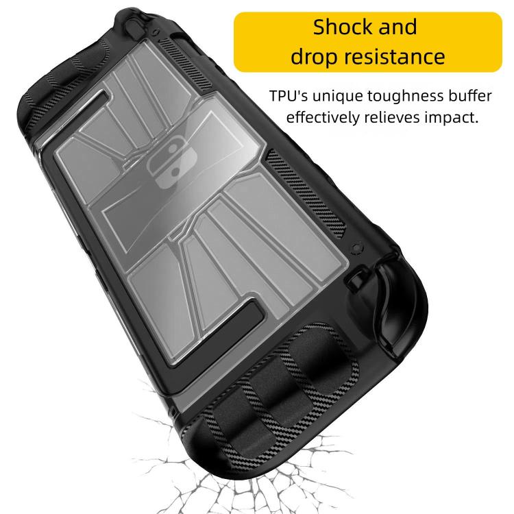 Coque monobloc antichoc en TPU et PC pour console Nintendo Switch 2, disponible en noir et blanc.