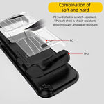 Coque monobloc antichoc en TPU et PC pour console Nintendo Switch 2, disponible en noir et blanc.