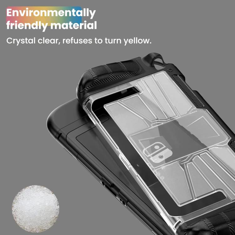 Coque monobloc antichoc en TPU et PC pour console Nintendo Switch 2, disponible en noir et blanc.