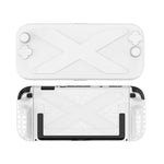 For Nintendo Switch 2 PC + TPU Split Cover With Panel Set Protective Shell, PC + TPU Panel Black, PC + TPU Panel White