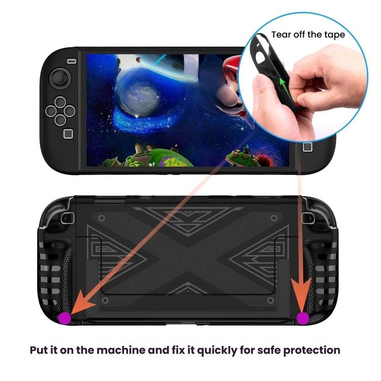 For Nintendo Switch 2 PC + TPU Split Cover With Panel Set Protective Shell, PC + TPU Panel Black, PC + TPU Panel White