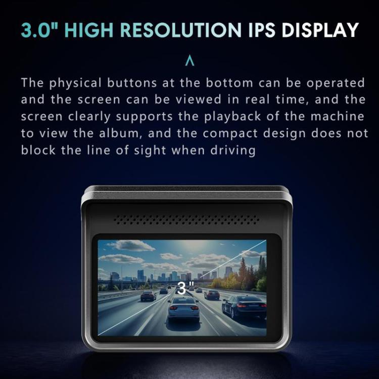 Anytek T2 PRO 3.0 Inch 2K HD Night Vision Recorder Hidden Car Camera Front And Rear Dual Recording, T2 PRO