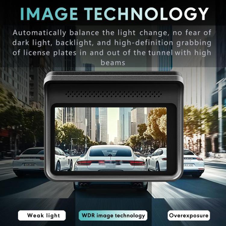 Anytek T2 PRO 3.0 Inch 2K HD Night Vision Recorder Hidden Car Camera Front And Rear Dual Recording, T2 PRO