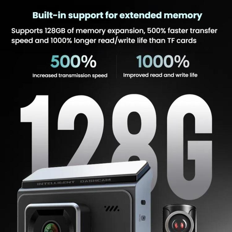 Anytek T2 PRO 3.0 Inch 2K HD Night Vision Recorder Hidden Car Camera Front And Rear Dual Recording, T2 PRO