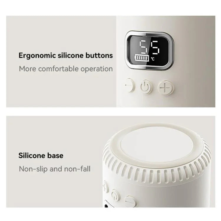 Portable Wireless Baby Bottle Warmer 400ml Adjustable Temperature Travel Thermos, Type-C Fast Charging, CT01 10000 mAh, CT01 18000 mAh