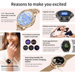 Bluetooth Calling AI Voice Assistant Life Waterproof Sports Smartwatch, Black Silicone Strap, Gold Pink Silicone Strap, Silver Gray Silicone Strap, Gold Rough Steel Strap+Pink Silicone Strap, Silver Rough Steel Strap+Gray Silicone Strap                ...