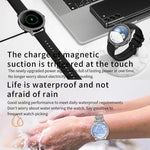 Bluetooth Calling AI Voice Assistant Life Waterproof Sports Smartwatch, Black Silicone Strap, Gold Pink Silicone Strap, Silver Gray Silicone Strap, Gold Rough Steel Strap+Pink Silicone Strap, Silver Rough Steel Strap+Gray Silicone Strap                ...