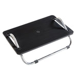 Adjustable Under Desk Foot Rest  for Office Ergonomics, Anti-Cross Leg Design Foot Stool, Metal Tube Black, Metal Tube Gray