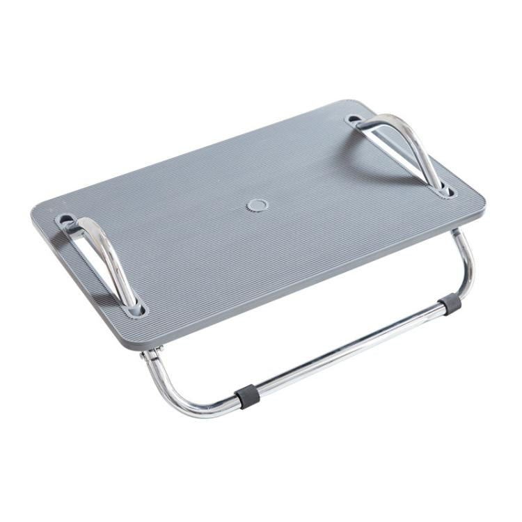 Adjustable Under Desk Foot Rest  for Office Ergonomics, Anti-Cross Leg Design Foot Stool, Metal Tube Black, Metal Tube Gray