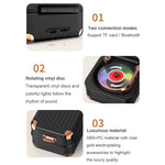 AVWOO A17 Mini Colorful Light Retro Gramophone Bluetooth Speaker