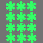 12pcs /Pack PEVA Self-Adhesive Glow-in-the-Dark Anti-Slip Stickers for Bathroom, Stairs, Floor, Strip 2x20cm, Strip 2x38cm, S-shape 1.3x18cm, Round 8cm, Round 10cm, Flower 8cm, Flower 10cm, Conch