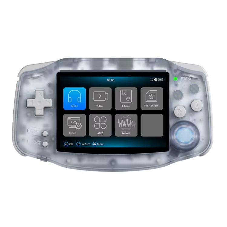 Console de jeux portable ANBERNIC RG 34XX, style rétro classique, sans fil et Wi-Fi. Disponible en version standard 32 Go (sans jeu), standard + 64 Go, standard + 128 Go et standard + 256 Go.