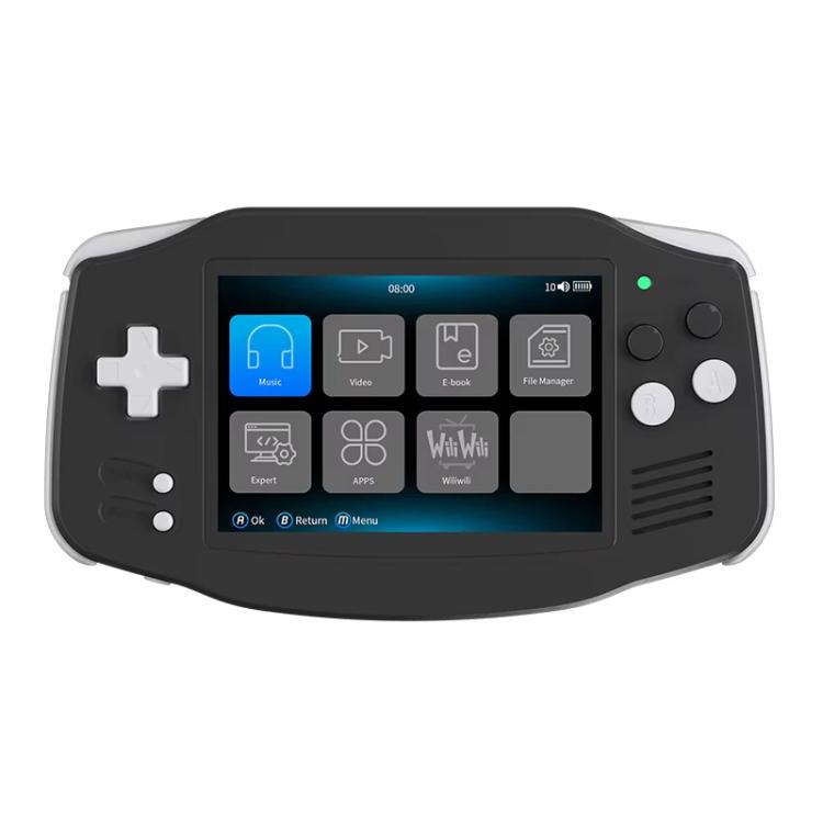 Console de jeux portable ANBERNIC RG 34XX, style rétro classique, sans fil et Wi-Fi. Disponible en version standard 32 Go (sans jeu), standard + 64 Go, standard + 128 Go et standard + 256 Go.