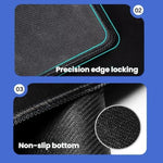 Keyboard Shortcut Desk Mat Mouse Pad Non-Slip Office Desk Pad With Computer Commands, 300x600x2mm, 300x600x3mm, 300x700x2mm, 300x700x3mm, 300x800x2mm, 300x800x3mm, 400x800x2mm, 400x800x3mm, 400x900x2mm