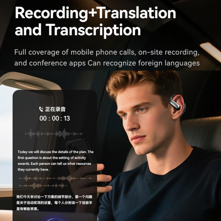 M127 AI Smart Translation Bluetooth Earphones