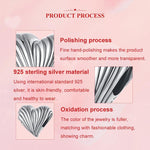 S925 Sterlingsilber Oxidiertes herzförmiges Armbandperlen