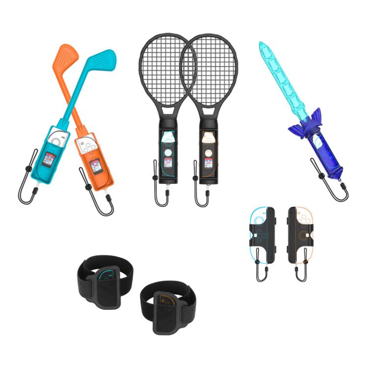 JYS NS2281 pour Nintendo Switch 2 Sports Kit de sport 9 en 1 Accessoires de jeu Poignées gauche et droite