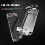 For Nintendo Switch 2 Crystal Shell Case Split Gamepad Transparent Protective Cover