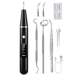Pet Ultrasonic Teeth Cleaner Dog Tooth Brushing Kit Plaque Tartar Remover Dental Care Tool, With 3pcs Kit (White), With 3pcs Kit (Black), With Gift Box Oral Mirror (White), With Gift Box Oral Mirror (Black)