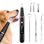Pet Ultrasonic Teeth Cleaner Dog Tooth Brushing Kit Plaque Tartar Remover Dental Care Tool, With 3pcs Kit (White), With 3pcs Kit (Black), With Gift Box Oral Mirror (White), With Gift Box Oral Mirror (Black)
