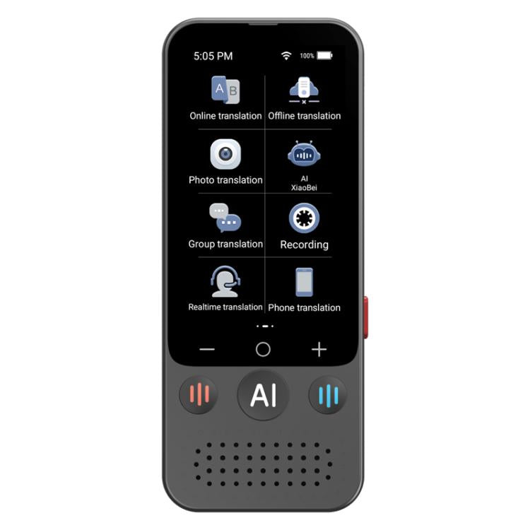 3.1-inch Screen Multilanguage AI Translator Device 139 Online/17 Offline Languages, Real-Time Voice/Photo/Text Translation, Z15W