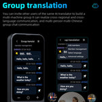 3.1-inch Screen Multilanguage AI Translator Device 139 Online/17 Offline Languages, Real-Time Voice/Photo/Text Translation, Z15W